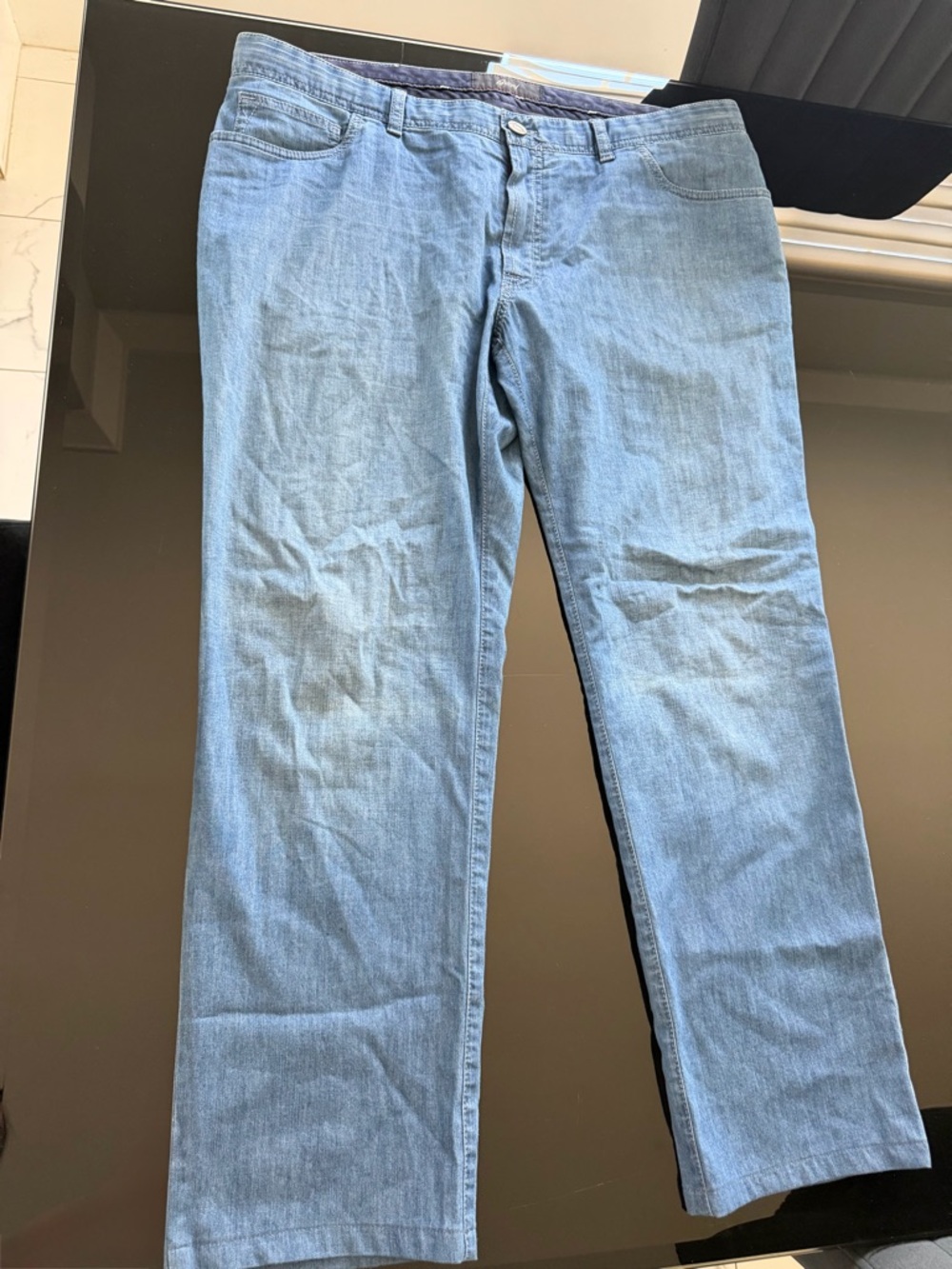 Brioni Light Blue Straight-Leg Men's Jeans